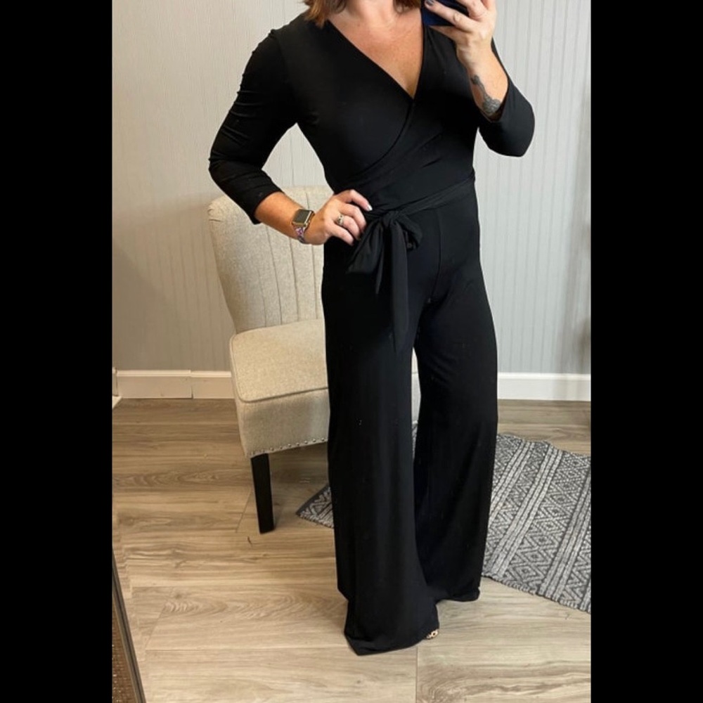John 3:16 black wrap jumpsuit XL